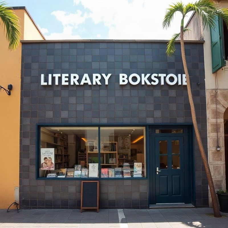 Fachada da livraria Literaturecompassm na Rua Dragão do Mar em Fortaleza
